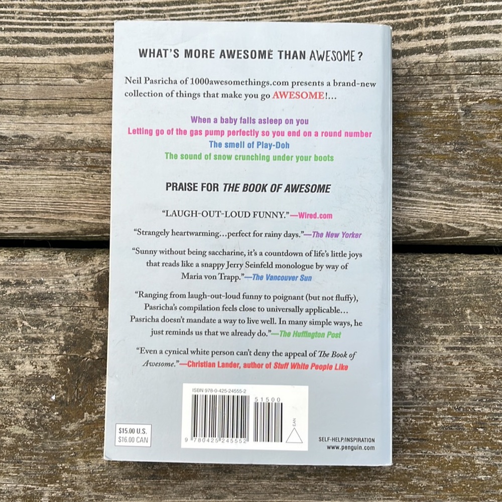 The Book of (Even More) Awesome Paperback - Picture 2 of 2